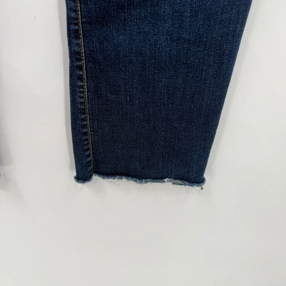 Kut From The Kloth Dark Wash Flare Jeans Raw Hem‎ Size 10 - Picture 8 of 11